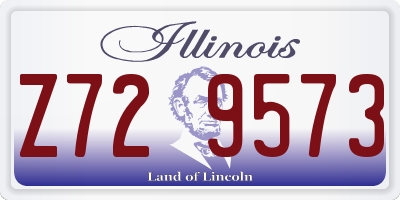 IL license plate Z729573