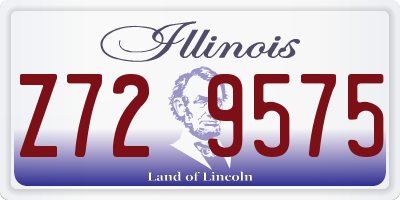 IL license plate Z729575