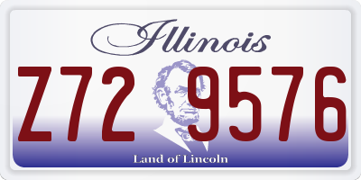 IL license plate Z729576