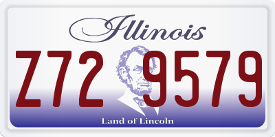 IL license plate Z729579