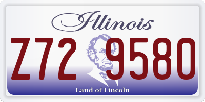 IL license plate Z729580