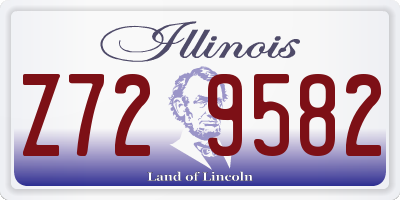 IL license plate Z729582