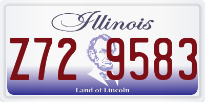 IL license plate Z729583