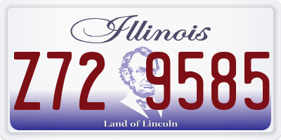 IL license plate Z729585