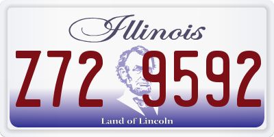 IL license plate Z729592