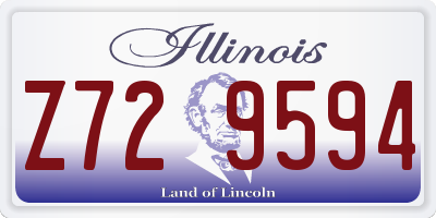 IL license plate Z729594