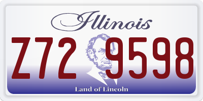 IL license plate Z729598