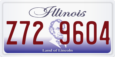 IL license plate Z729604