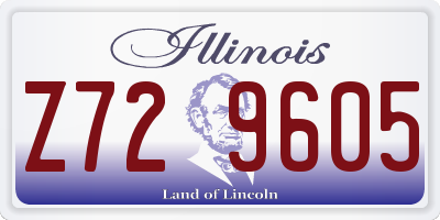 IL license plate Z729605