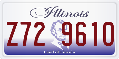IL license plate Z729610
