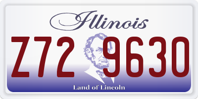 IL license plate Z729630