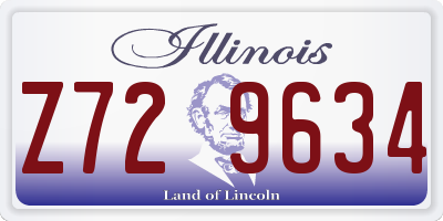 IL license plate Z729634