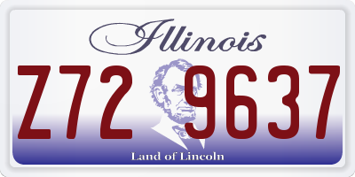 IL license plate Z729637