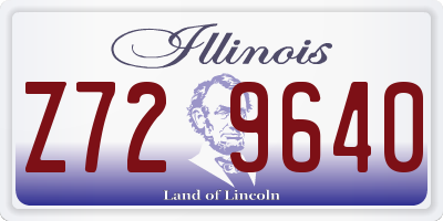 IL license plate Z729640