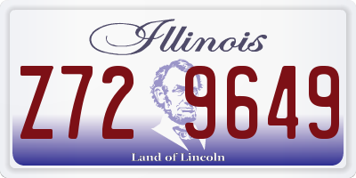IL license plate Z729649