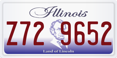 IL license plate Z729652