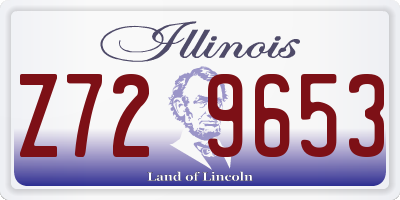 IL license plate Z729653