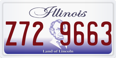 IL license plate Z729663