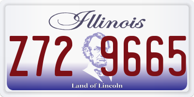 IL license plate Z729665