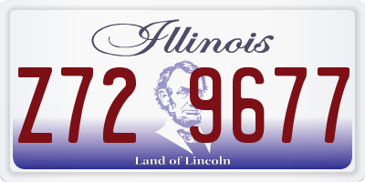 IL license plate Z729677