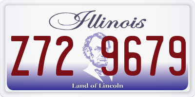 IL license plate Z729679