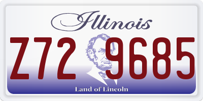 IL license plate Z729685