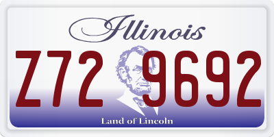 IL license plate Z729692