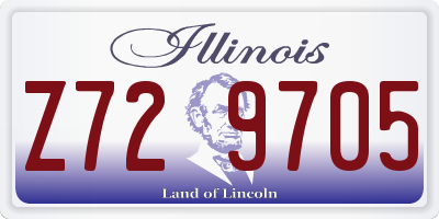 IL license plate Z729705
