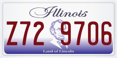 IL license plate Z729706