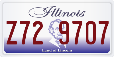 IL license plate Z729707