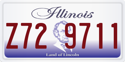 IL license plate Z729711