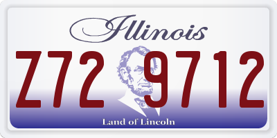 IL license plate Z729712