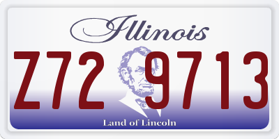 IL license plate Z729713