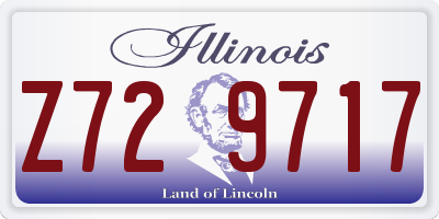 IL license plate Z729717
