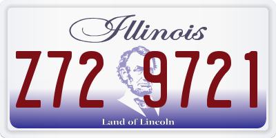 IL license plate Z729721