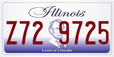 IL license plate Z729725
