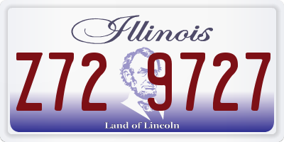 IL license plate Z729727