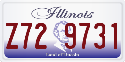 IL license plate Z729731