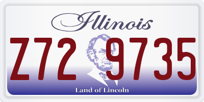 IL license plate Z729735