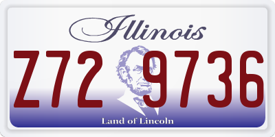 IL license plate Z729736