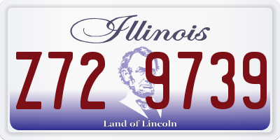 IL license plate Z729739