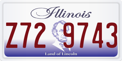 IL license plate Z729743