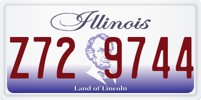 IL license plate Z729744