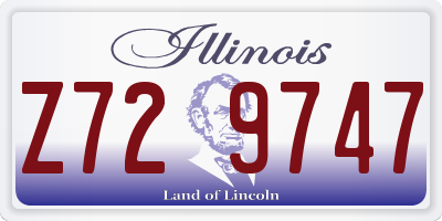 IL license plate Z729747