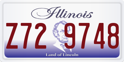 IL license plate Z729748