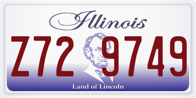 IL license plate Z729749