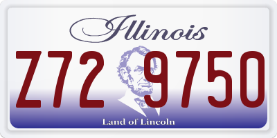 IL license plate Z729750