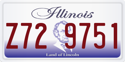 IL license plate Z729751