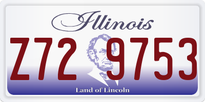 IL license plate Z729753