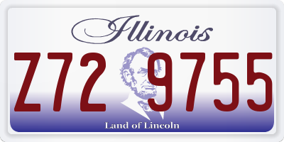 IL license plate Z729755